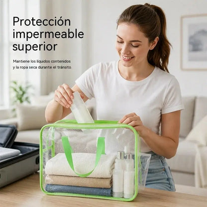 Compra 1 y llévate 1 gratis. Bolsa de almacenamiento de PVC transparente.