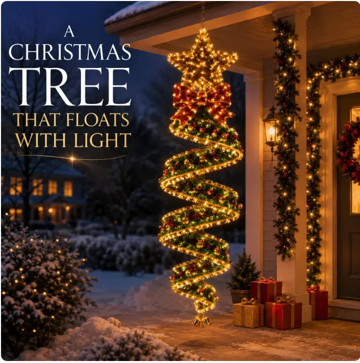 🎄Kolekcija spiralnih visećih LED svjetiljki s božićnim šarmom ✨