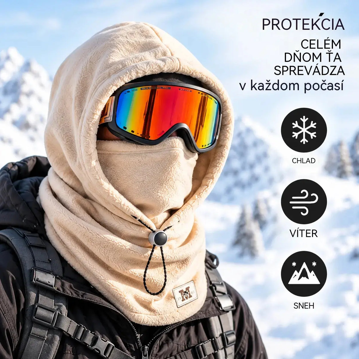 ☃Flísová mikina 3 v 1, nevyhnutnosť na cyklistiku vonku na jeseň a v zime.