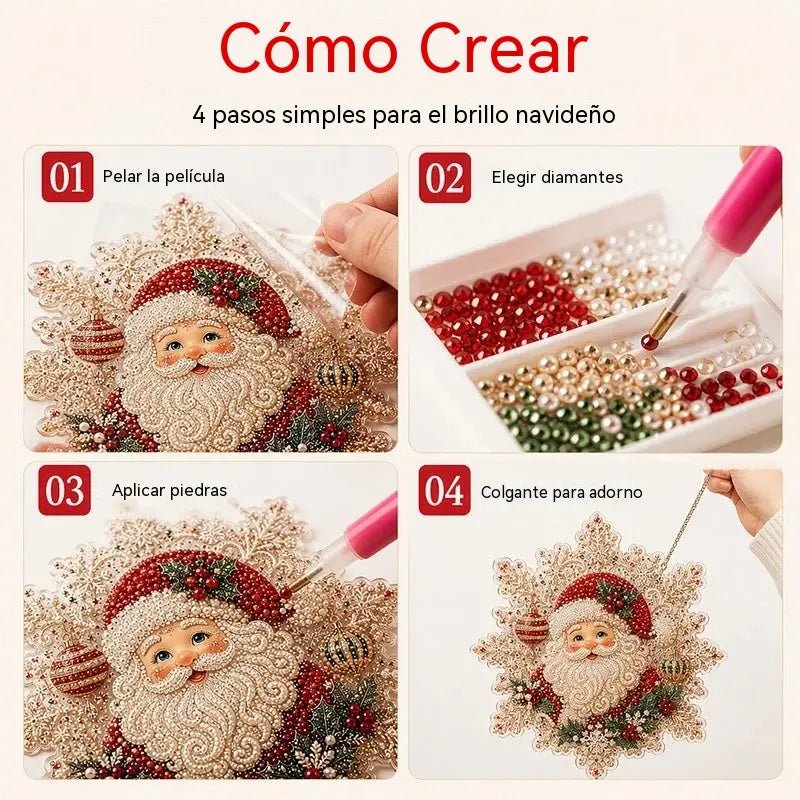⏰🎁Set božićnih ukrasa za slikanje dijamantima