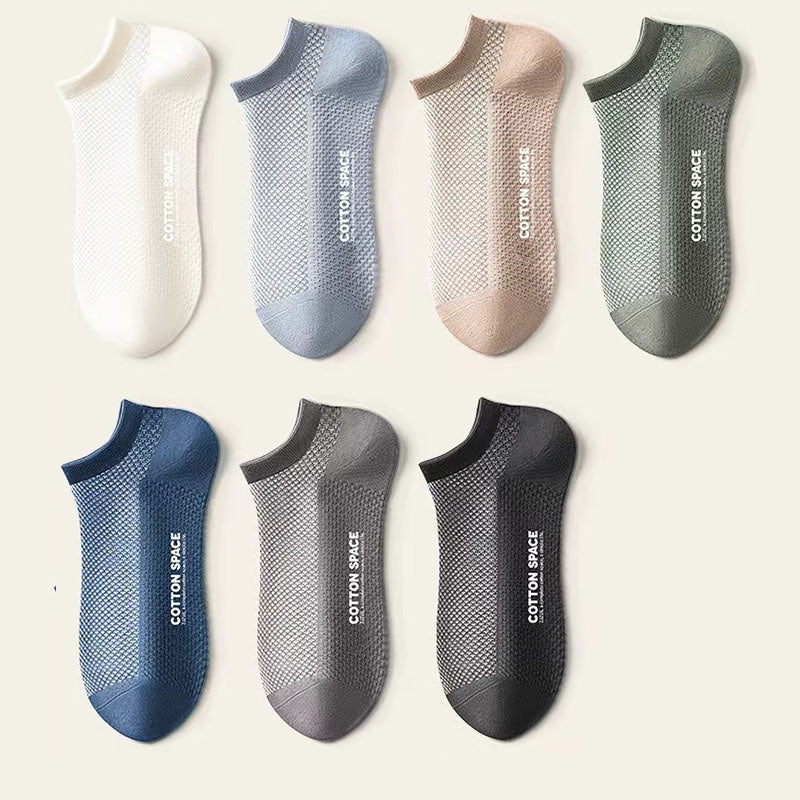 🔥【10 pares por 23 euros】🧦🧦 Calcetines cortos de hombre, calcetines náuticos, calcetines finos de verano, resistentes al olor y absorbentes.