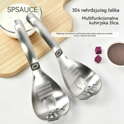 🔥50% popusta🔥🥄Višenamjenska žlica i cjedilo od nehrđajućeg čelika 304