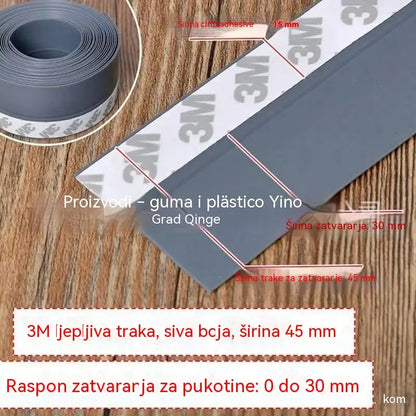 🚪 PVC brtvena traka za donju stranu vrata – Otporna na prašinu i propuh