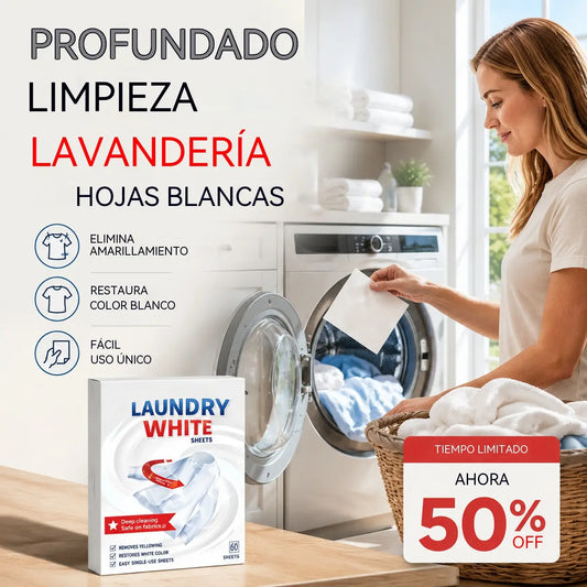✨👕[3 cajas]Toallitas blanqueadoras para la ropa de limpieza profunda