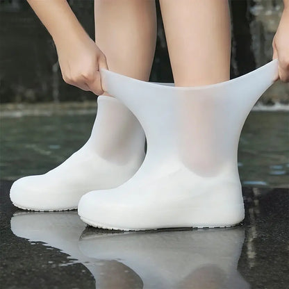 【2 pares por 25 euros】¡Evita que tus zapatillas se empapen! Cubrezapatos impermeables de alta resistencia: antideslizantes y plegables para llevar en el bolso 🌧️