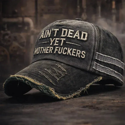 Gorra de camionero vintage "Aún no estoy muerto"