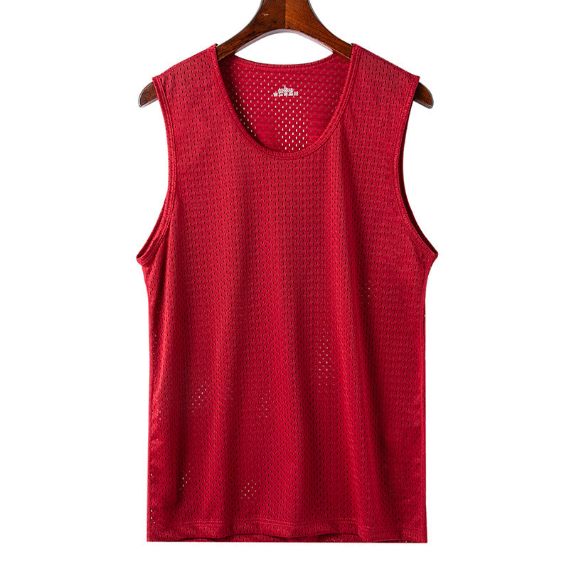 🔥🔥【2 piezas】【30-120kg】Camiseta informal de seda helada para hombre ✅ Ligera, transpirable y de secado rápido.