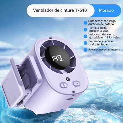 🌀❄Nový vysokokapacitný USB ventilátor s digitálnym LED displejom do auta a vonkajšieho prostredia