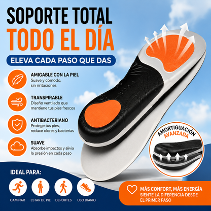 🔥🔥👟2 pares por solo 23€【Compre 1 y obtenga 1 gratis】👣【35-46】⚡ Plantillas Deportivas Ortopédicas con Soporte de Arco – Amortiguación Total y Máxima Comodidad