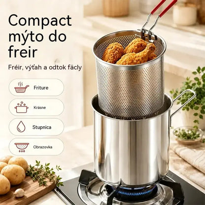 🔥 POSLEDNÍ DEN! -50 % | Multifunkční fritéza 304 | Snadné, rychlé a bezproblémové vaření 🍳