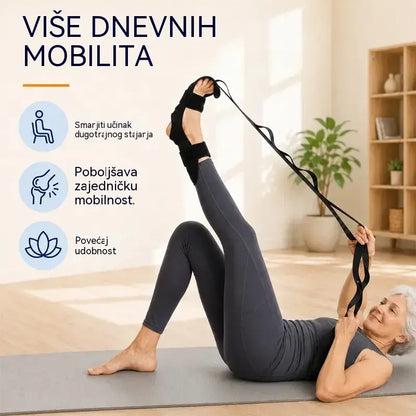[Pakiranje od 2 komada] Trake za istezanje joge i ligamenata – Prozračne i podesive trake za istezanje gležnjeva i stopala za poticanje oporavka i poboljšanje fleksibilnosti
