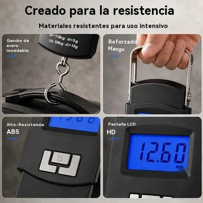 ¡Compra 1 y llévate 1 gratis! ‼️‼️Mini báscula electrónica portátil de 50 kg para equipaje.