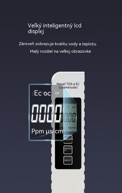 2 kusy 21 €💧Kúpte 1, získajte 1 zadarmo🔍 Digitálny vodomer TDS 3 v 1 – Skontrolujte kvalitu vody za pár sekúnd ✨