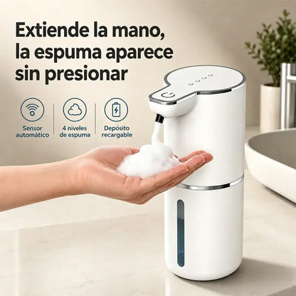 Dispensador de jabón automático con sensor