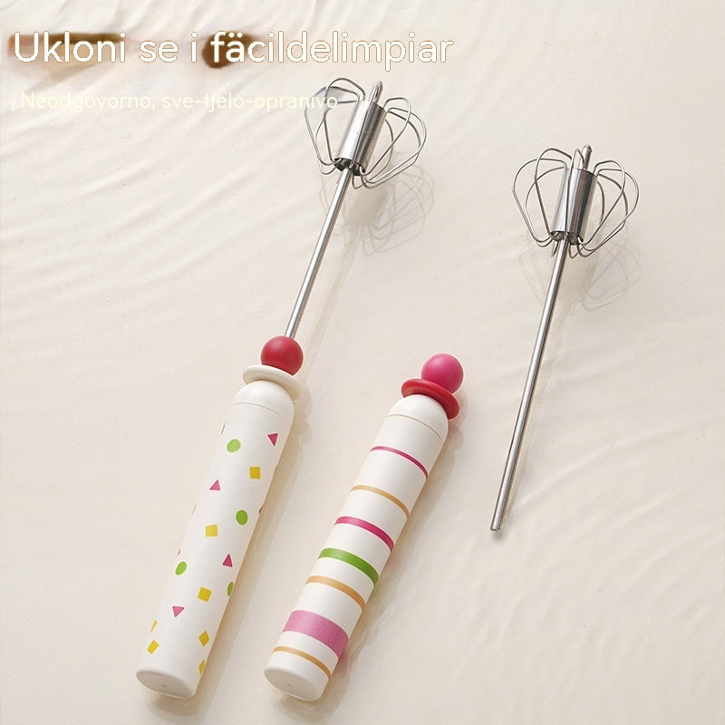 24 euro [Set od dva dijela] 🥚 Poluautomatska odvojiva mutilica za jaja, izrađena od nehrđajućeg čelika 304 ✨