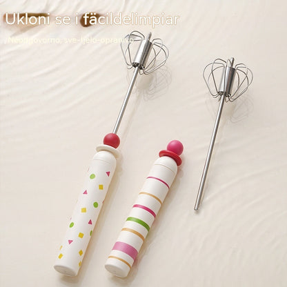 24 euro [Set od dva dijela] 🥚 Poluautomatska odvojiva mutilica za jaja, izrađena od nehrđajućeg čelika 304 ✨