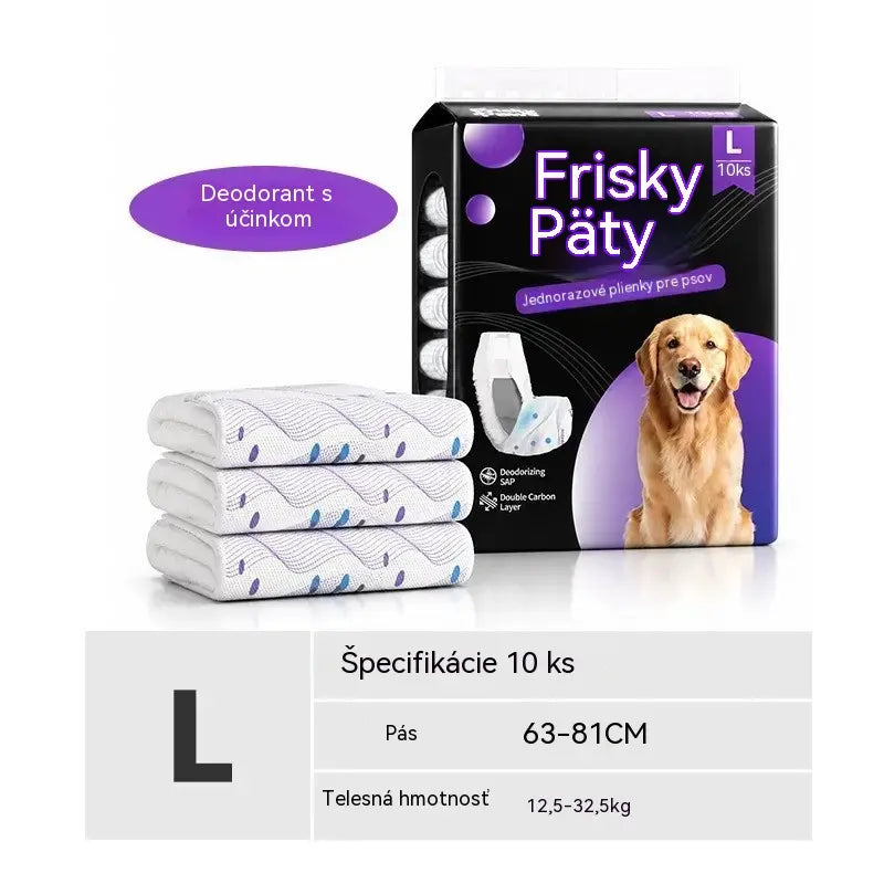 🐶 1 balenie po 10 kusov💧 Jednorazové plienky pre domáce zvieratá: super savé, priedušné a pohodlné, udržia vášho psa alebo mačku v suchu a šťastí 🐱✨