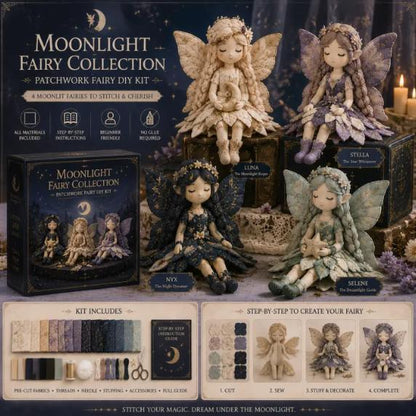 🌸50% zľava - Šijacia séria Fairy Tale - Sada patchworkových víl pre domácich majstrov✨👼