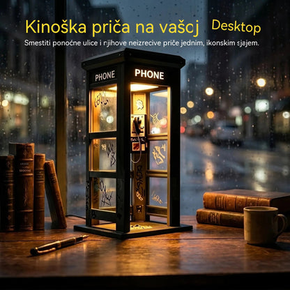 ✨⏰ Ambijentalna rasvjeta u obliku retro telefonske govornice u ograničenom izdanju: Nostalgičan dizajn koji stvara toplu i privlačnu atmosferu.💡📞