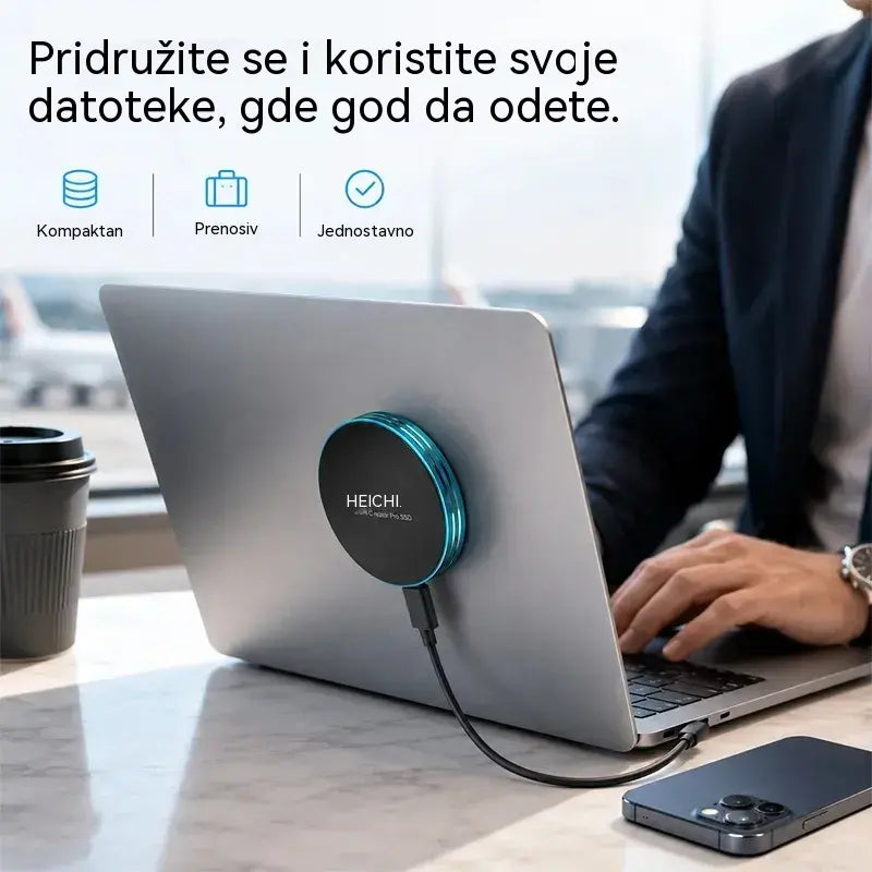 🧲 Brzi magnetski prijenosni SSD od 16 TB | Brzina prijenosa 1050 MB/s i kompatibilnost s više uređaja ⚡