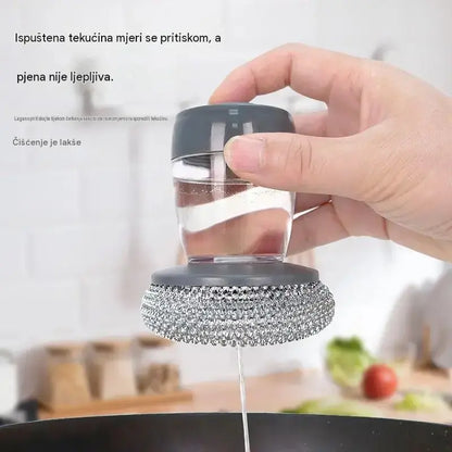 🧽 Četka za čišćenje s dozatorom, vremenski ograničena posebna ponuda! 💪 Savršeno za čišćenje lonaca i tava. Čisti se lako i brzo, bez napora! 🍳