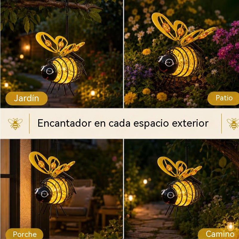 2 artículos por 29 €🌙🍃Lámpara colgante solar con forma de abeja: luz ámbar cálida, sin parpadeos, ideal para fiestas en el jardín, acampadas o habitaciones infantiles🌞🌜