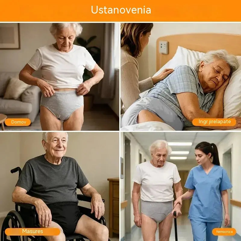 🛡️【Sada 3 ks】Absorpčné nohavičky proti inkontinencii, veľké veľkosti – ochrana proti úniku s vyztuženou zónou