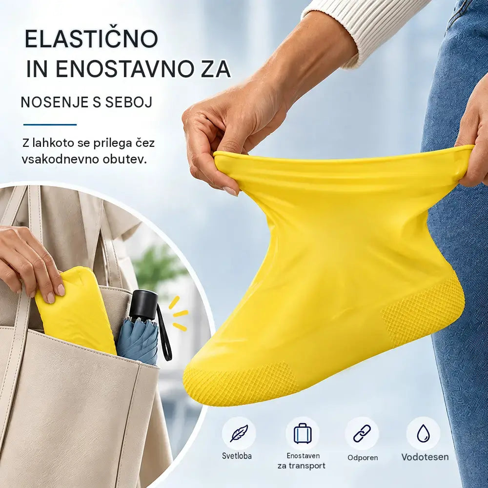 【2 para za 20 €】Preprečite, da bi se vaše superge premočile! Trpežne vodoodporne prevleke za čevlje: nedrseče in zložljive – preproste za prenašanje v torbi 🌧️