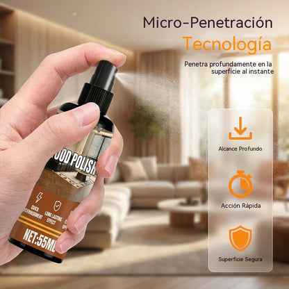 [Compra 1 y llévate 1 gratis] 200 ml + 2 esponjas 😆 Spray para eliminar el moho de la madera