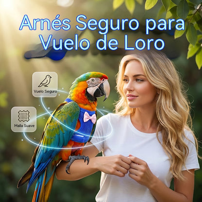 🐦🐦‍⬛Arnés y correa de vuelo para loros