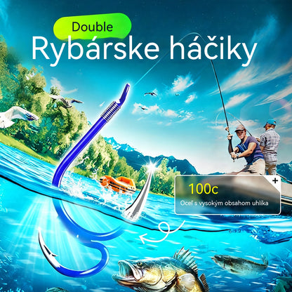 🔥🔥 Kúpte 1 a druhý získate zadarmo 🔥 20 kusov za 22 eur ❤️‍🔥Klasické ultraostré dvojité rybárske háčiky