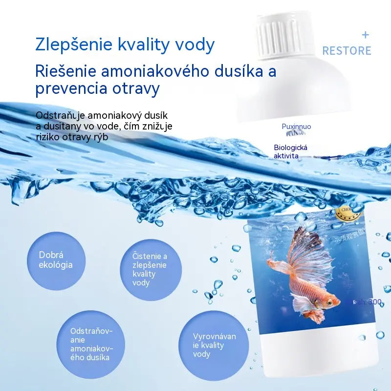 🐠🐟🐡Prípravok na čírenie vody v akváriu
