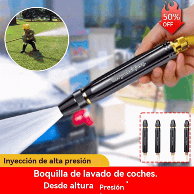 💧🚗🔥🔥Compra 1 y llévate 1 gratis🔥2 piezas 25 euros——Solo 12.5 euros por pieza🔥Nueva boquilla de lavado de autos de alta presión, universal para regar flores, lavar autos y limpiar el suelo