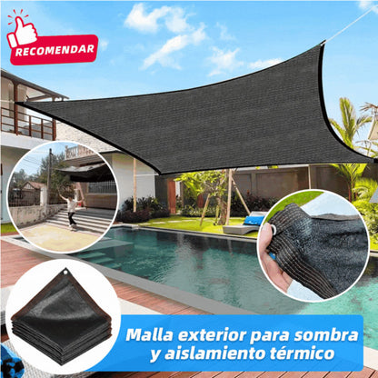 【2*5m】Malla exterior para sombra y aislamiento térmico