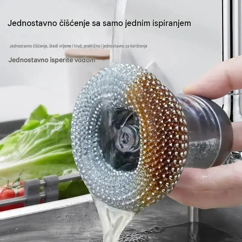 🧽 Četka za čišćenje s dozatorom, vremenski ograničena posebna ponuda! 💪 Savršeno za čišćenje lonaca i tava. Čisti se lako i brzo, bez napora! 🍳