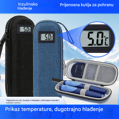 ❄️✈️Prijenosni hladnjak za inzulin s indikatorom temperature
