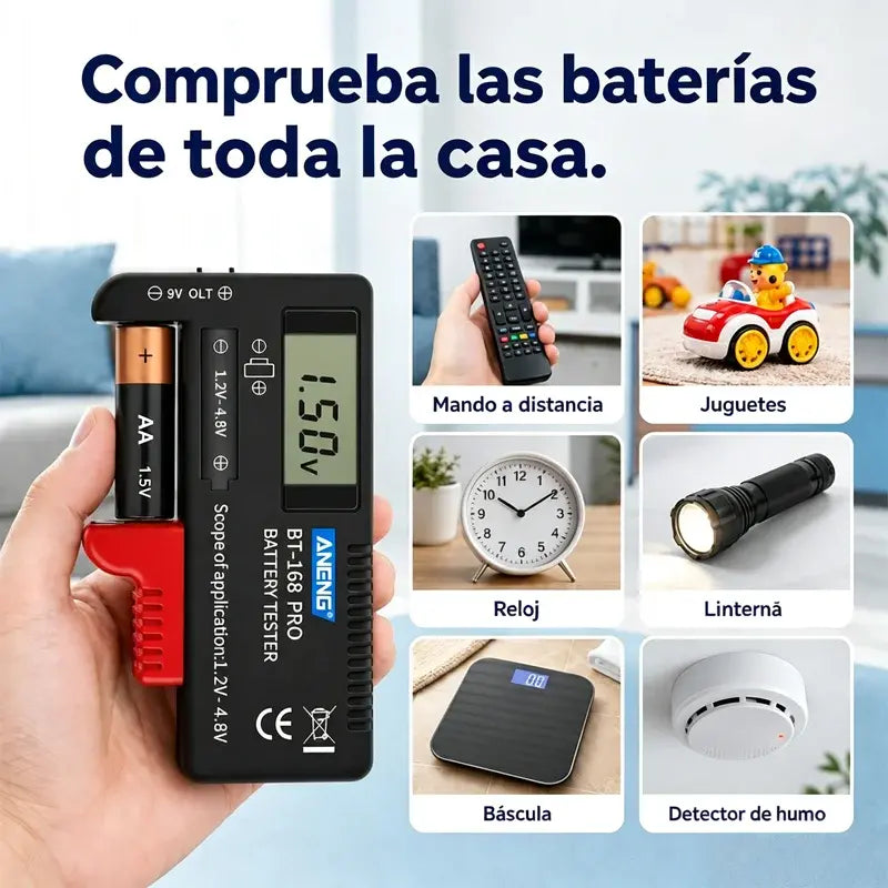 2 piezas 25€ 🔋Comprobador de potencia de batería de alta precisión