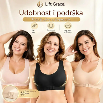 🎉Zadnji dan rasprodaje! – 60 % popusta ⚡ Grudnjak bez žica s kopčanjem sprijeda i ukriženim naramenicama na leđima: korigira držanje te pruža maksimalnu potporu i udobnost.