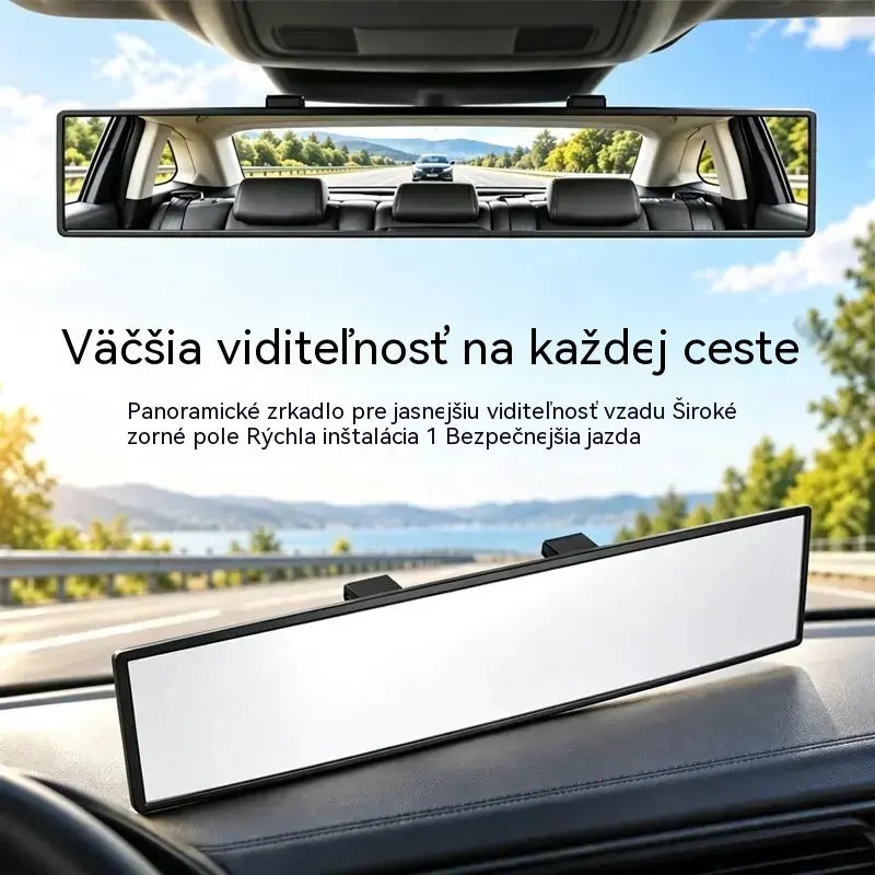 Univerzálne panoramatické vnútorné spätné zrkadlo na pripnutie do auta