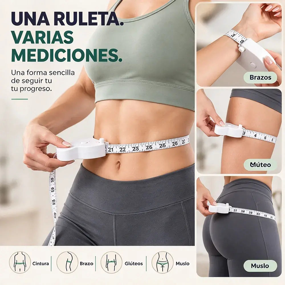 (2 piezas)📏Cinta métrica corporal automática