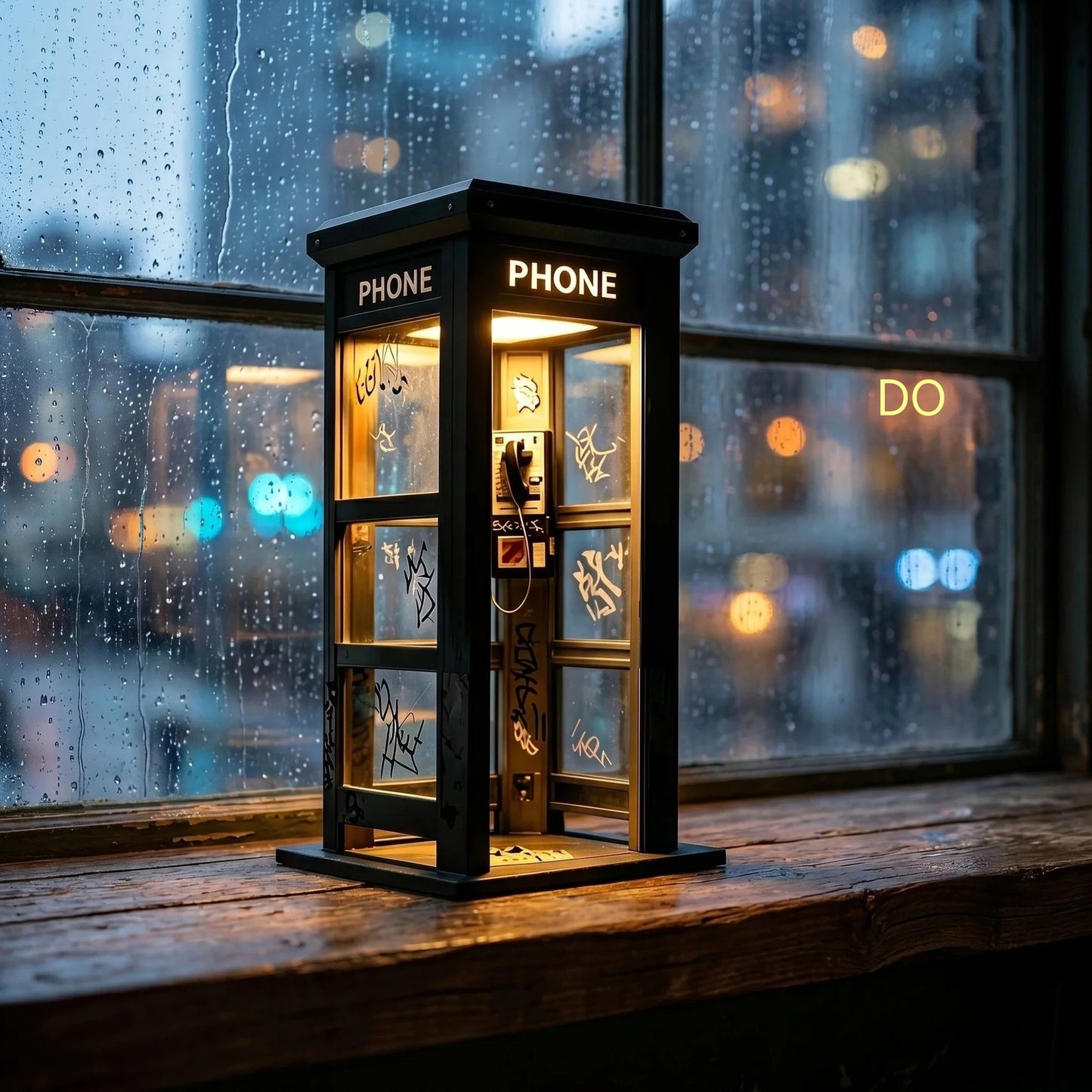 ✨⏰ Limitovaná edícia retro ambientného osvetlenia v tvare telefónnej búdky: Nostalgický dizajn, ktorý vytvára hrejivú a príjemnú atmosféru.💡📞