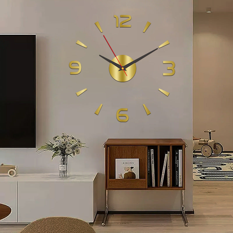 🕑✨Svietiace 3D akrylové nástenné hodiny – nie je potrebné vŕtať (vyžaduje sa montáž)