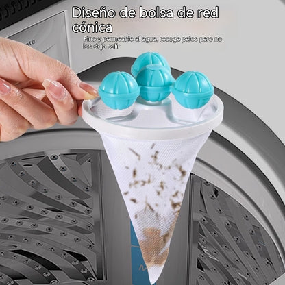 3 piezas 🎉 Bolsas flotantes de malla polar para lavandería