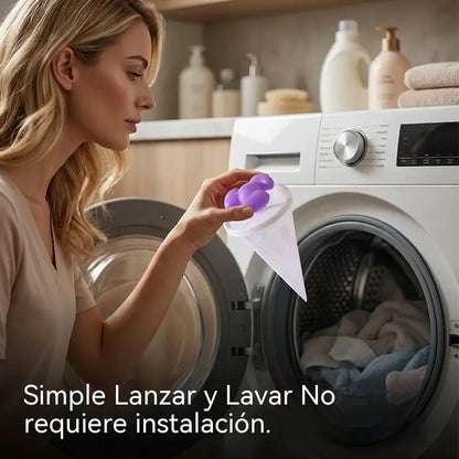 🌀6 piezas 25€✨ Filtro Flotante para Lavadora – Atrapa Pelusas, Cabellos y Pelos de Mascota en Cada Lavado 🧺
