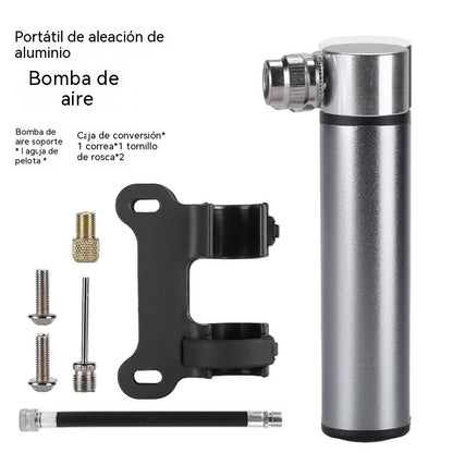 Minibomba de aire. Bomba de aire portátil para bicicleta de carretera. Bomba de aire universal de mano para baloncesto.