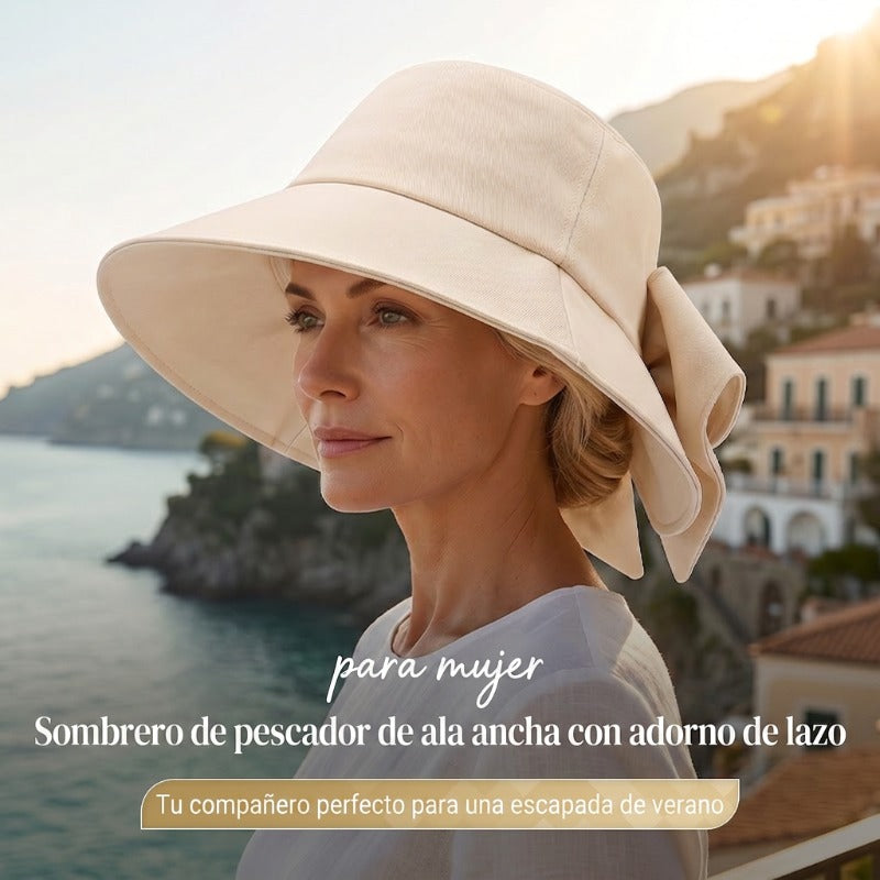 🎀🎀 50% de descuento 👒 | Gorro retro con lazo: plegable y transpirable, un básico para el verano.