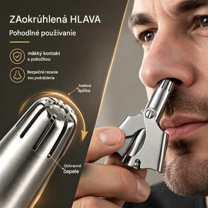 【2 kusy 20€】Mechanický manuálny zastrihávač chĺpkov z nosa vo vintage štýle