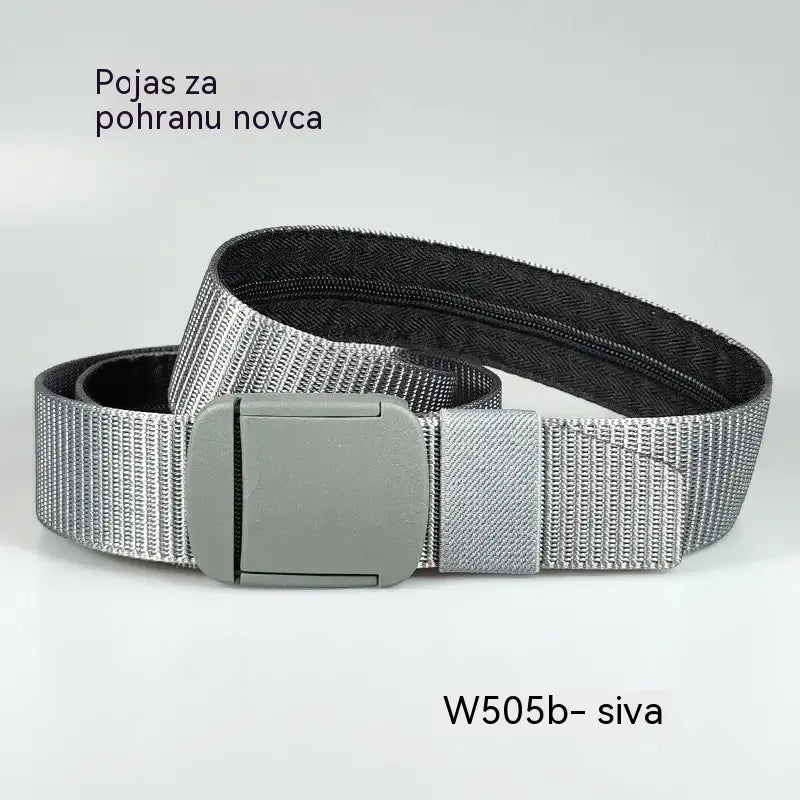 🔥【Duljina: 130 cm】Taktički putni pojas sa skrivenim džepom za novac