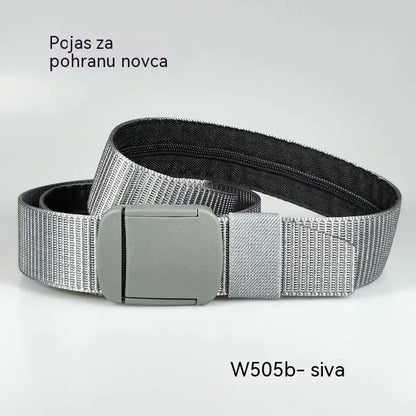 🔥【Duljina: 130 cm】Taktički putni pojas sa skrivenim džepom za novac