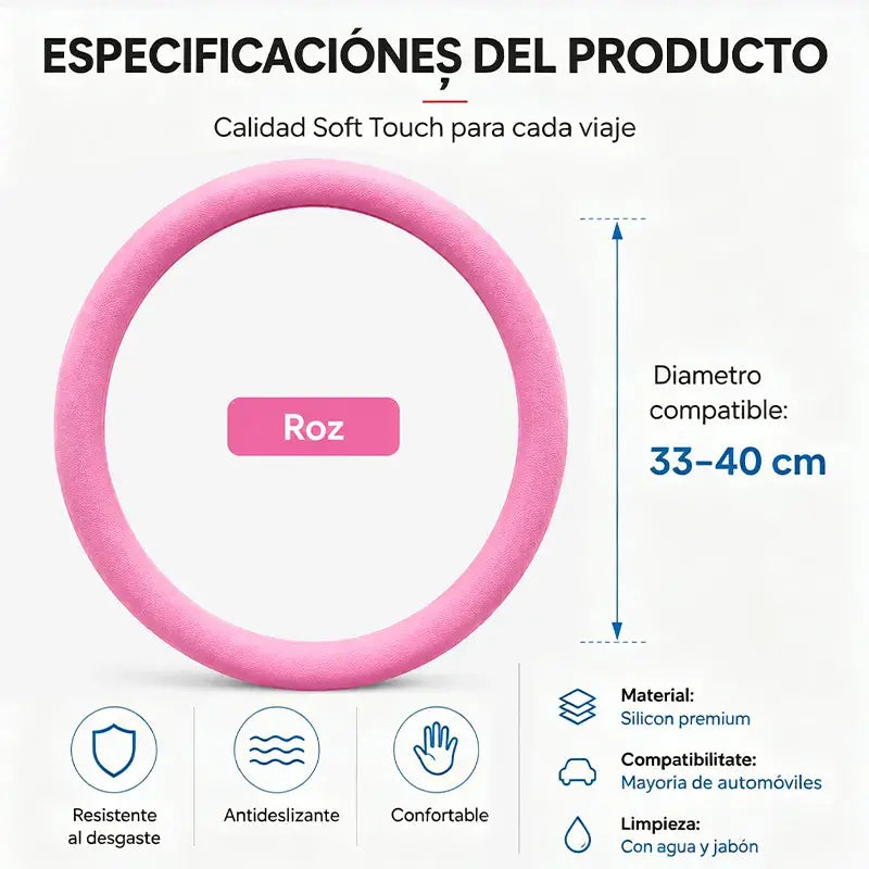 Funda protectora para el volante del coche